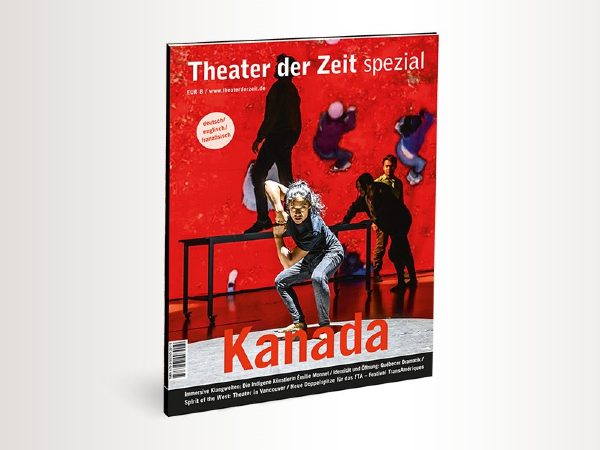 Magazine Cover showing theater artists in movement